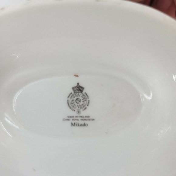 Vintage ROYAL WORCESTER MIKADO‎ Gravy Boat. Very good condition. 1983 - Picture 3 of 12